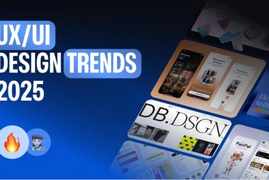Xu hướng thiết kế UI/UX năm 2025: Typography táo bạo, AI thông minh & tương tác 3D