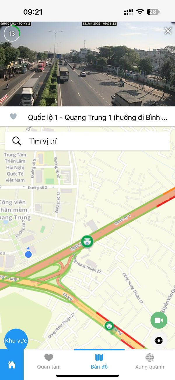 camera giao thông quốc lộ 1