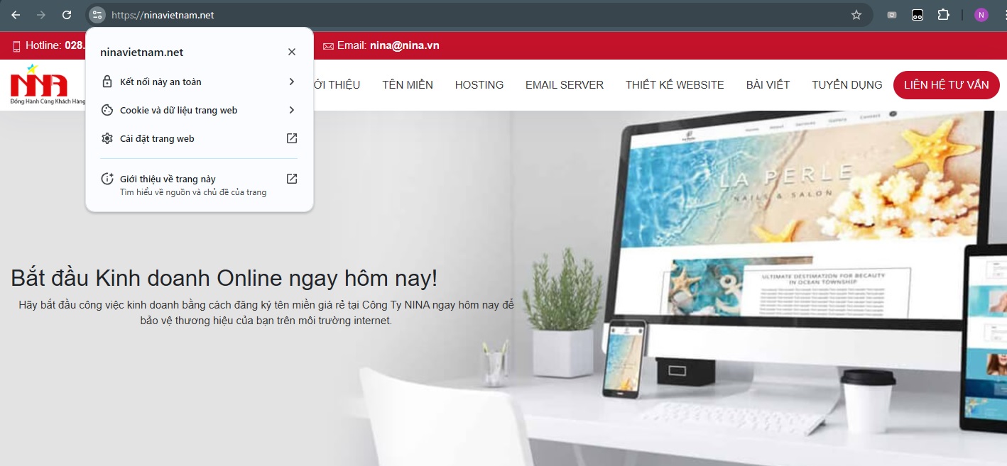 Tổ chức chứng thực SSL - Công ty Nina - ninavietnam.net